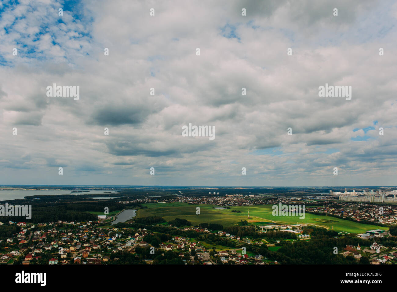 Nature in Belarus. View from helicopter, Minsk Stock Photo - Alamy