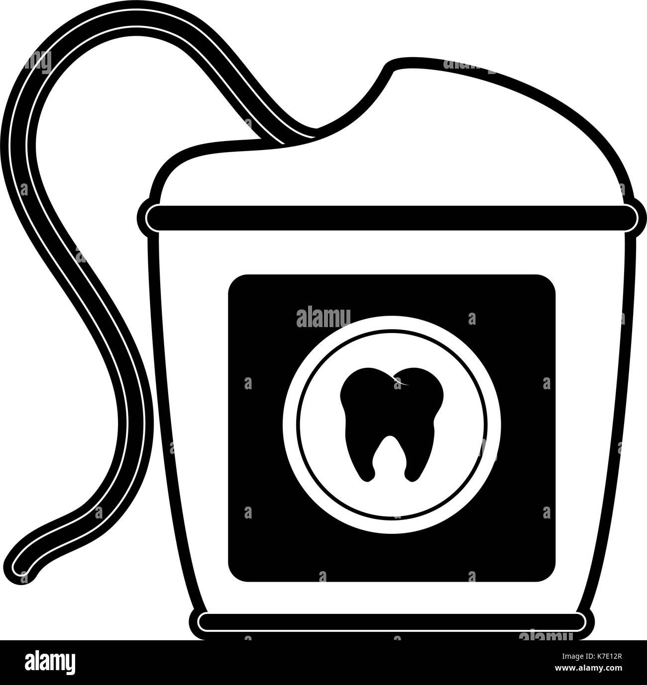 floss dental care icon image Stock Vector Image & Art - Alamy