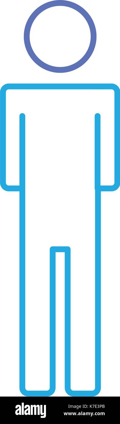 line man pictogram icon flat Stock Vector Image & Art - Alamy