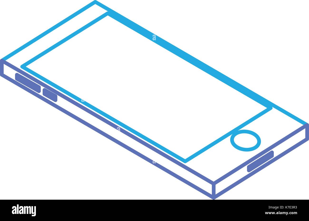 line technology smartphone to communicate and speak Stock Vector Image ...
