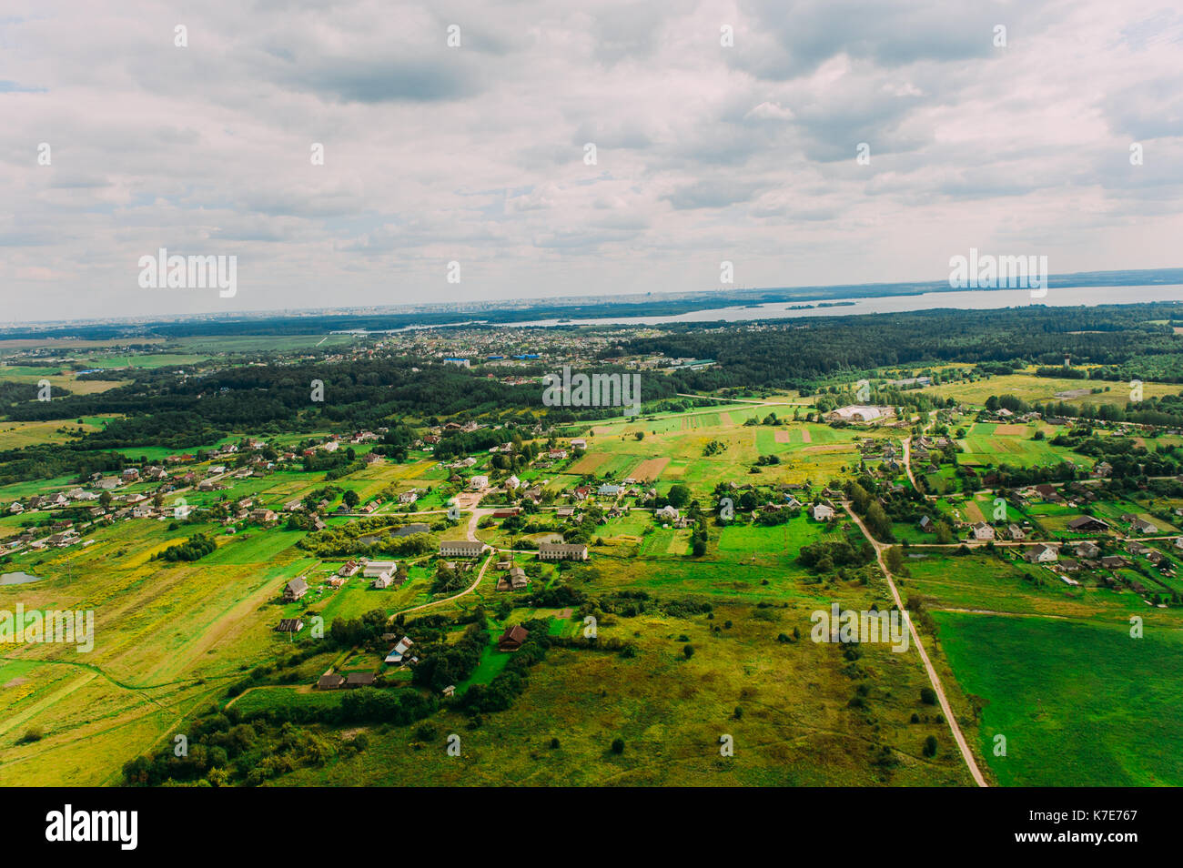 Nature in Belarus. View from helicopter, Minsk Stock Photo - Alamy