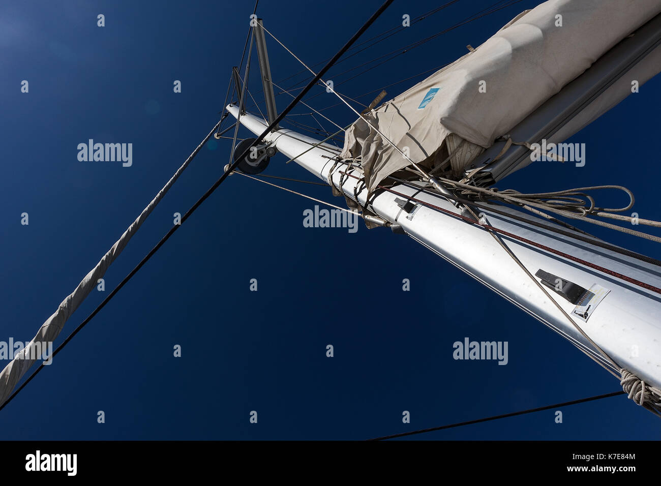 mast of katamaran Stock Photo - Alamy