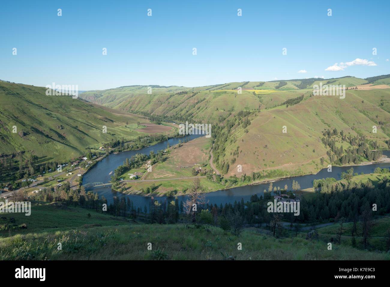 The small community of Troy on the Grande Ronde River in Northeast