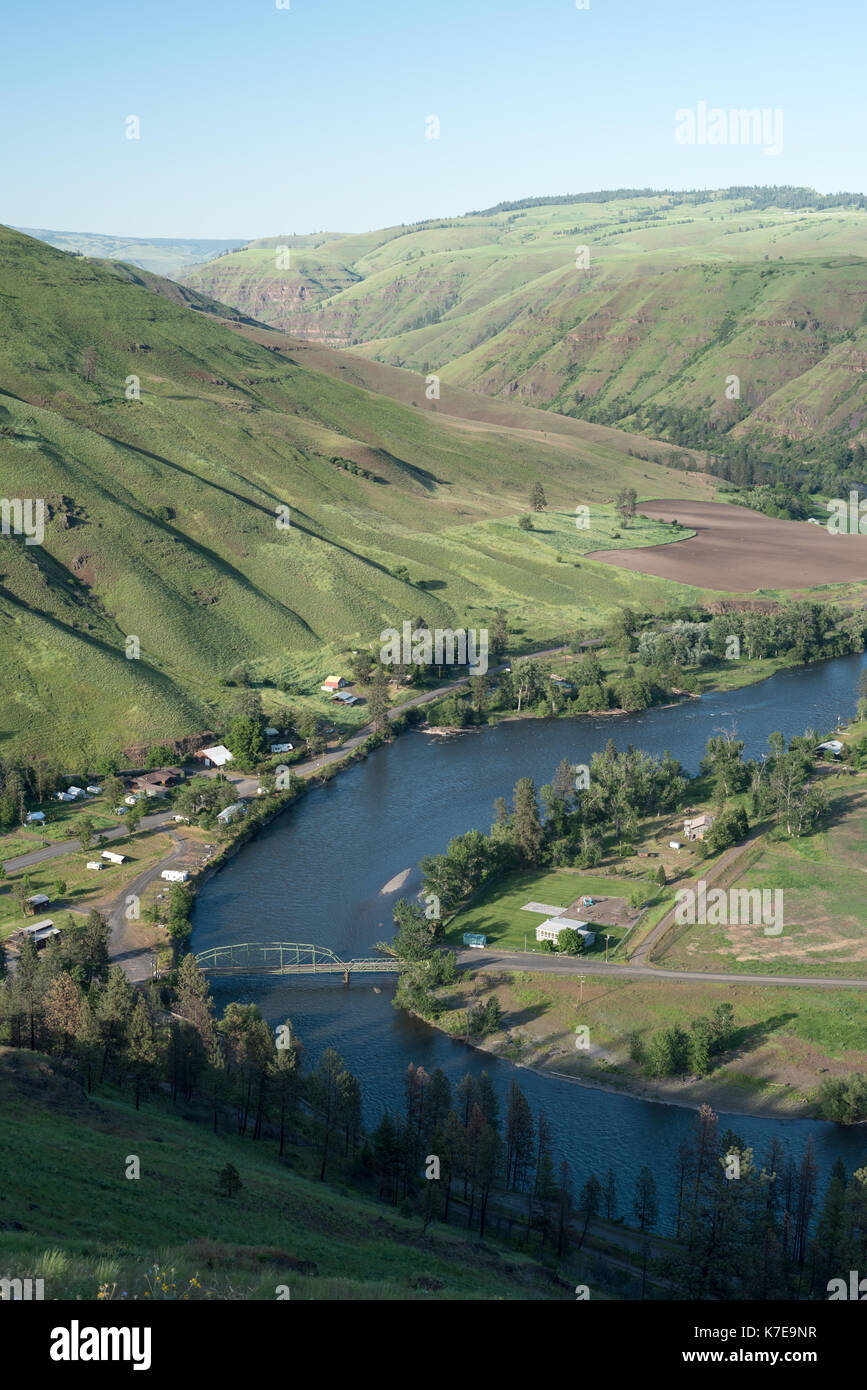 The small community of Troy on the Grande Ronde River in Northeast