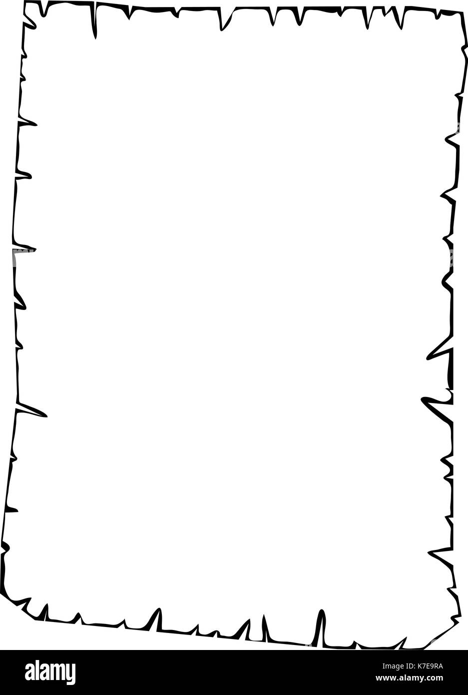 Old Paper Clipart Black And White