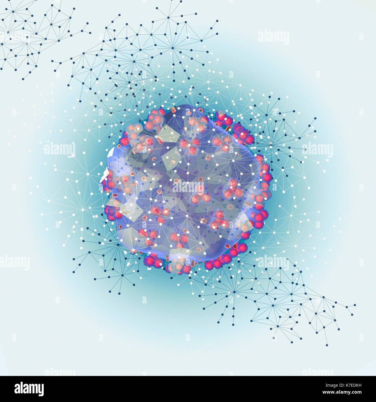 HIV virus, illustration Stock Photo - Alamy