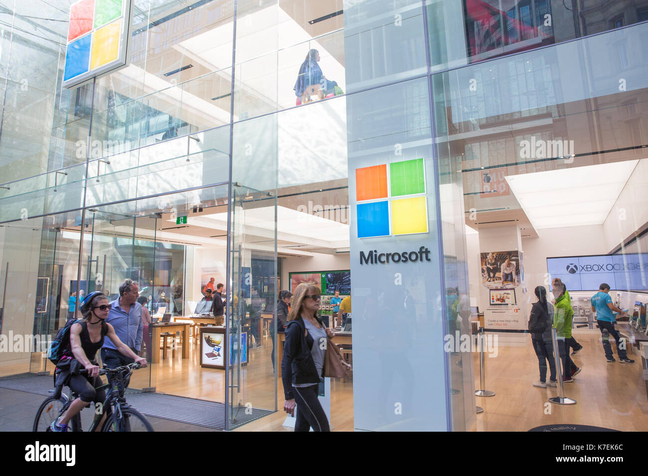 Microsoft flagship retail store for technology items and computers