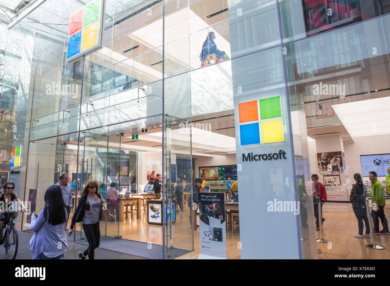 Microsoft flagship retail store for technology items and computers