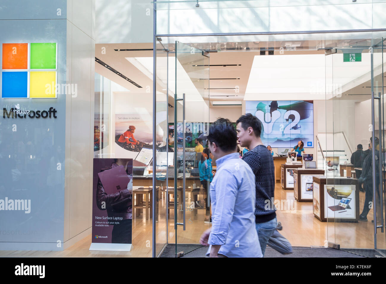 Microsoft flagship retail store for technology items and computers