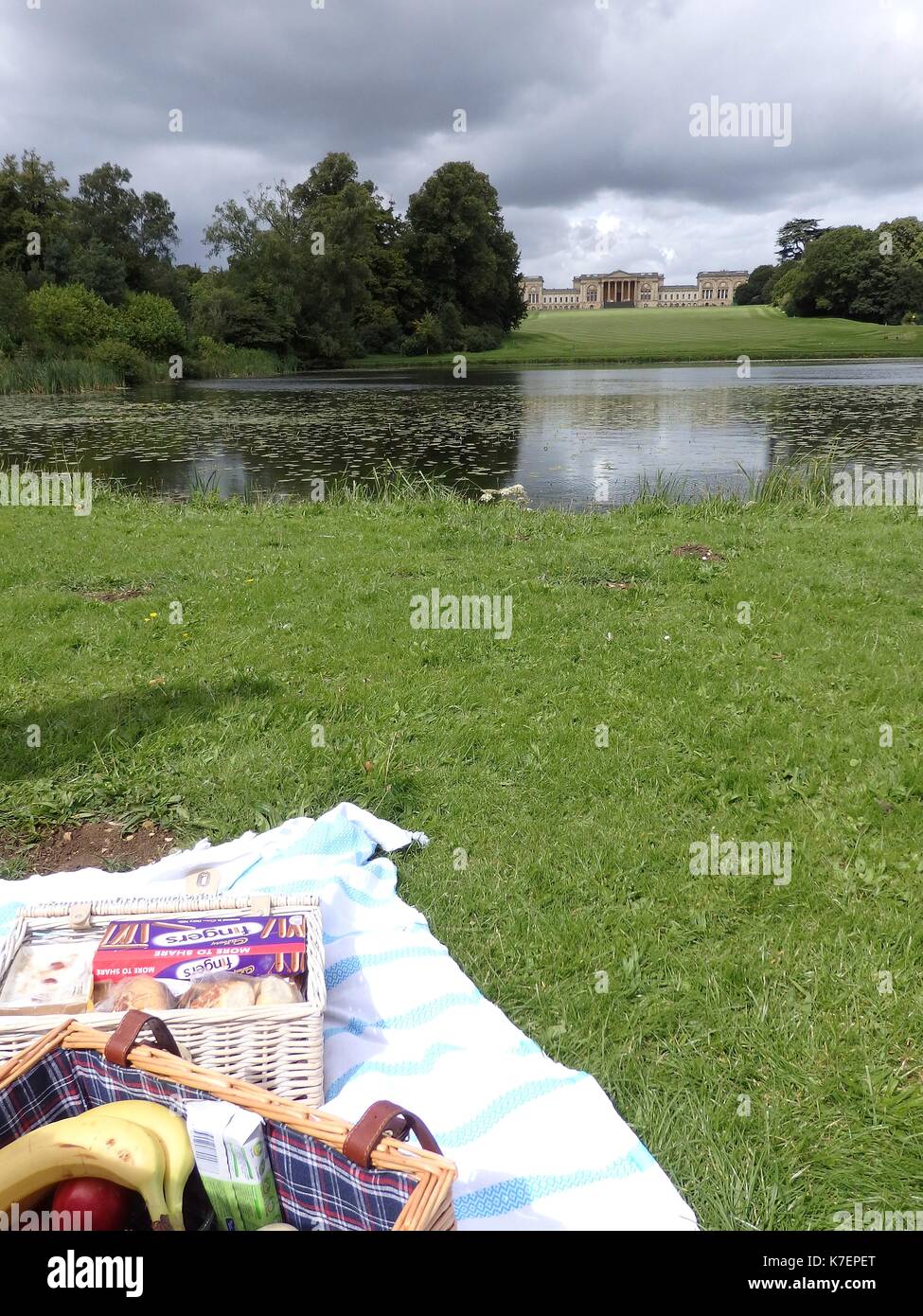 A Picnic at National Trust Property, Stowe in Buckinghamshire, England