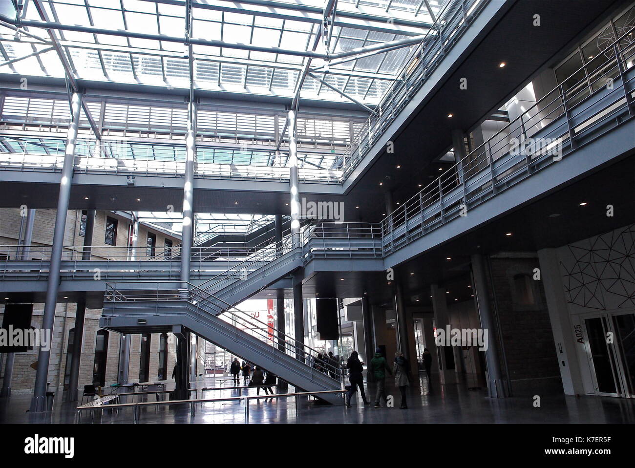 Brand new Catholic University, settled in former Prison Saint-Paul, Lyon, France Stock Photo