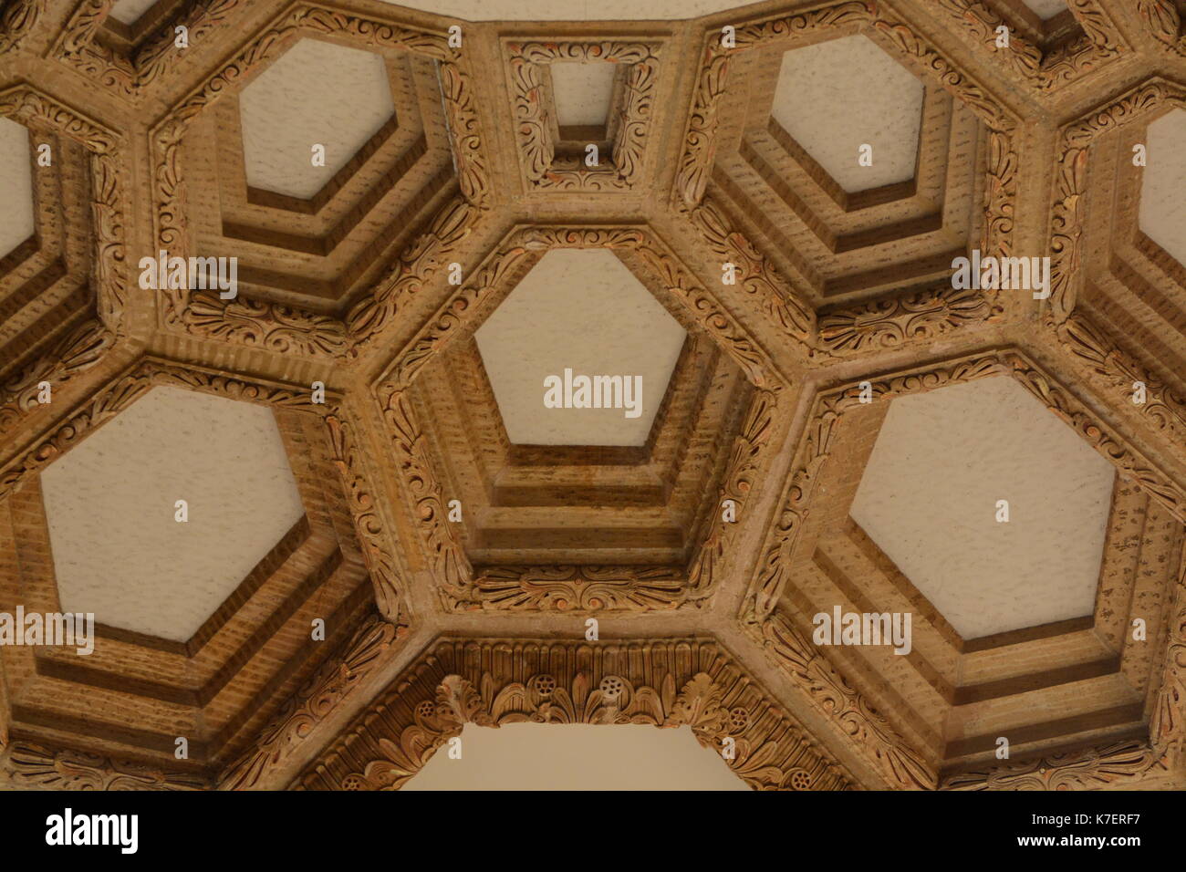 Ceiling of a dome in San Francisco Stock Photo