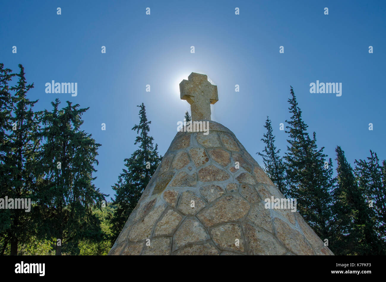 WW1 Cemetery in Doirani village, Greece Stock Photo