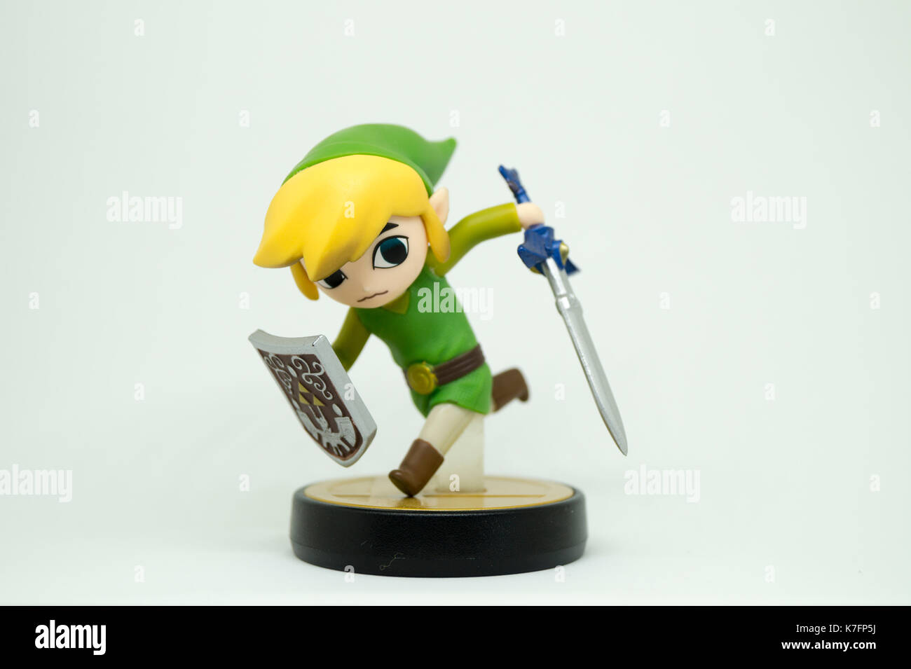 Nintendo Super Smash Bros Amiibo Collection Figure Toon Link Stock Photo -  Alamy