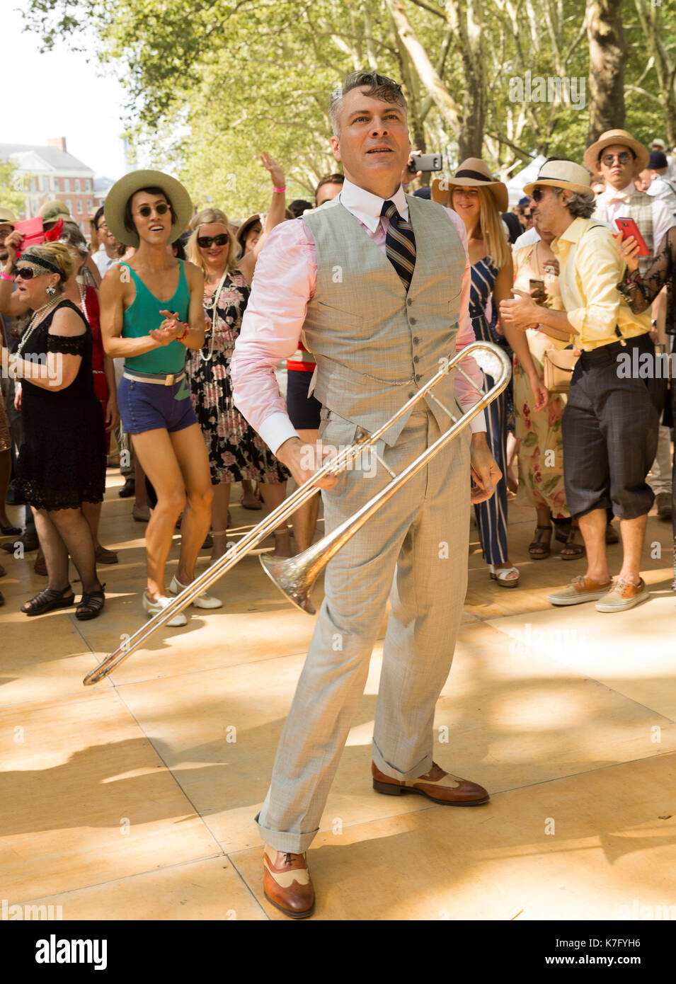 New York, NY USA - August 26, 2017: Atmosphere at Annual Jazz Age Lawn ...