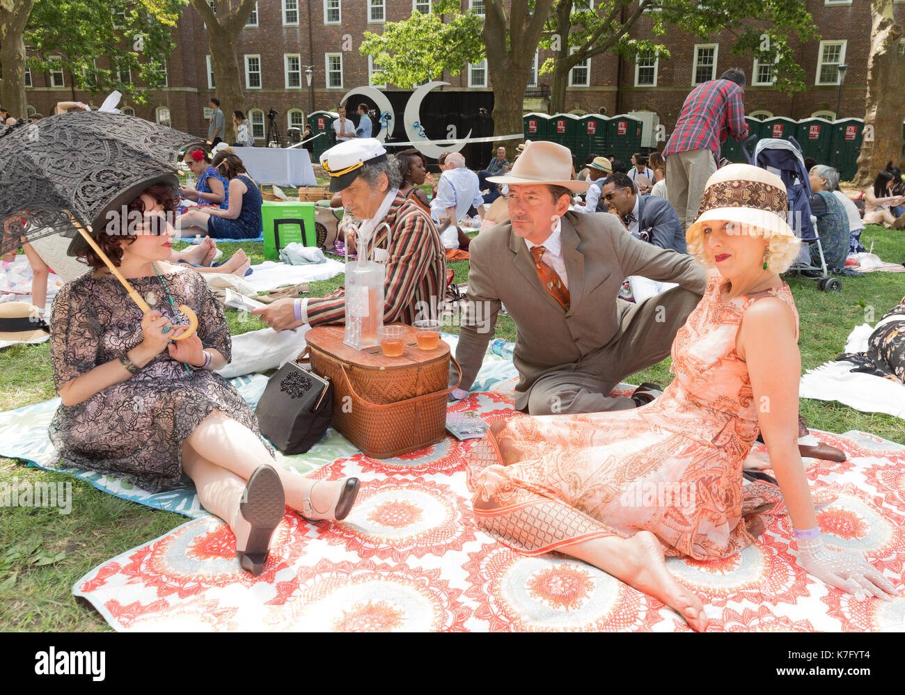 New York, NY USA - August 26, 2017: Atmosphere at Annual Jazz Age Lawn ...