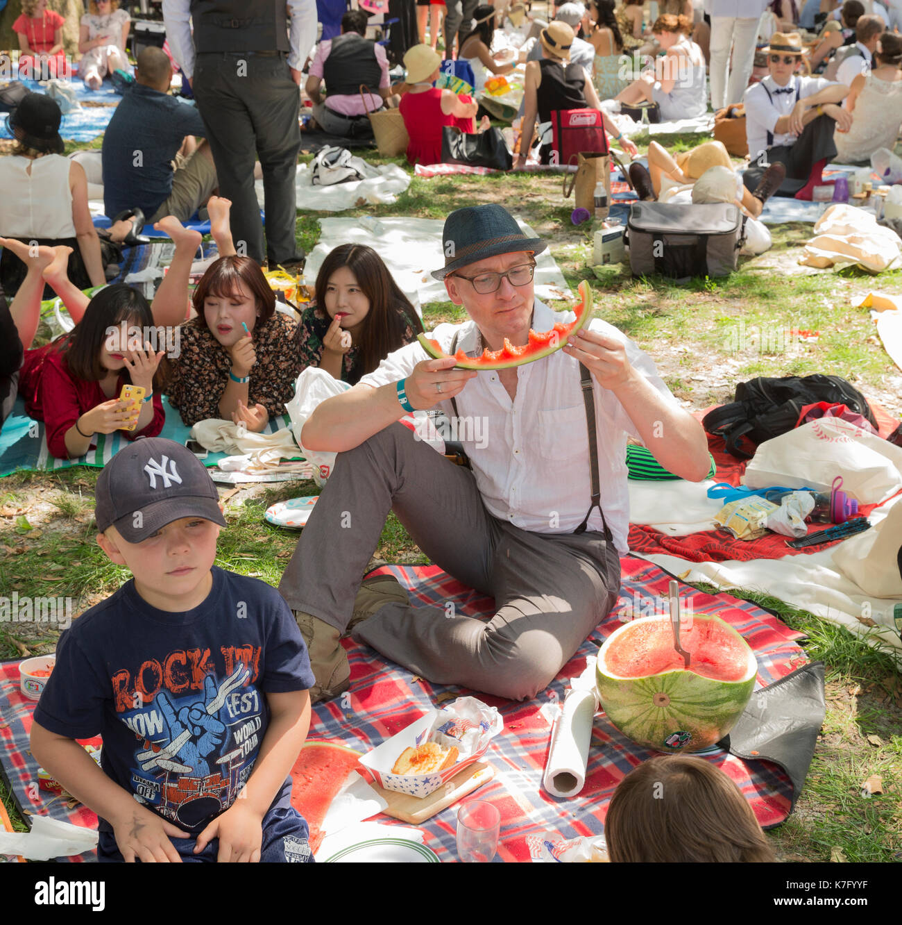 New York, NY USA - August 26, 2017: Atmosphere at Annual Jazz Age Lawn ...