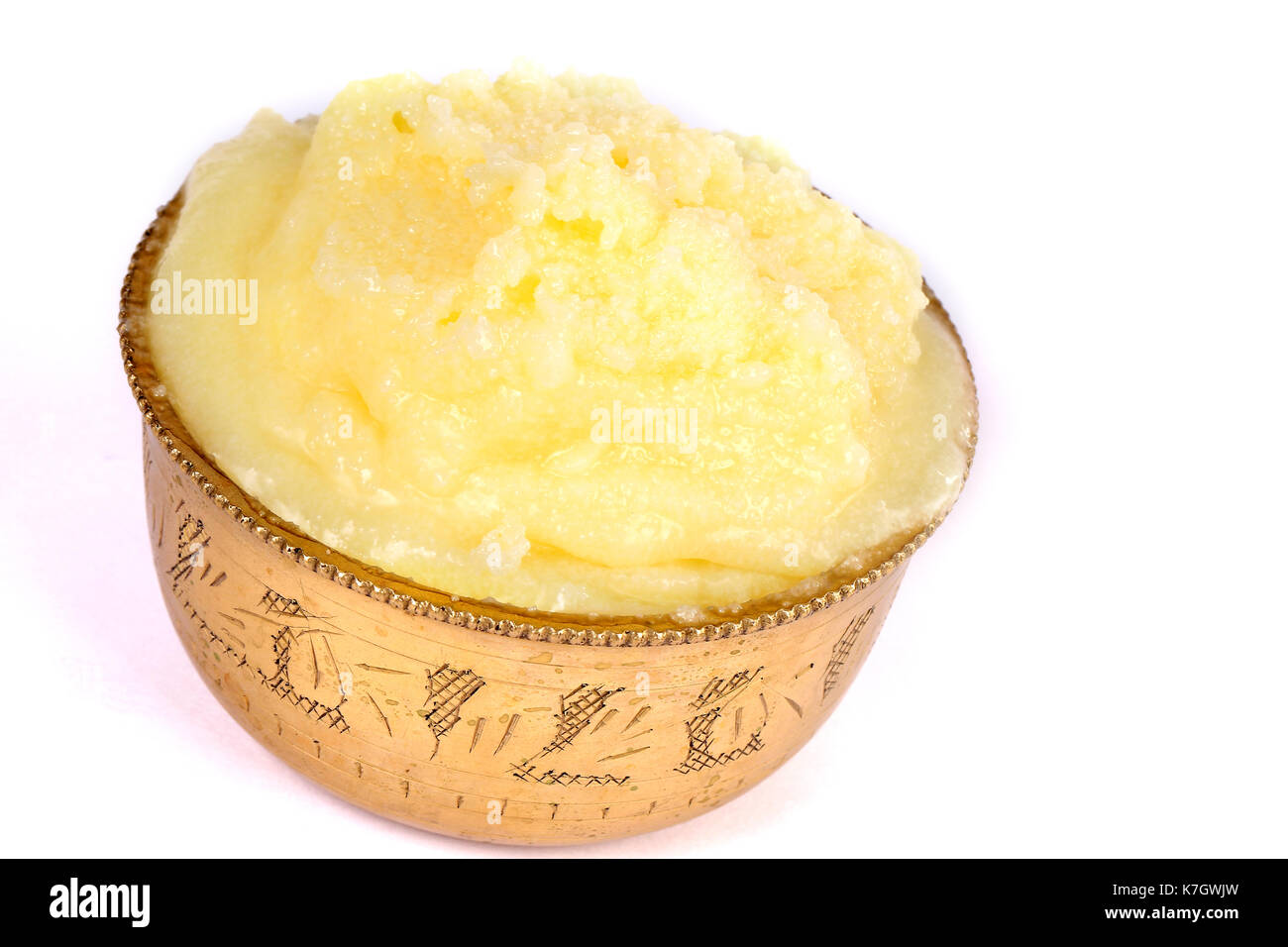 Desi ghee or clariified liquid butter, cooking oil, pure ghee Stock