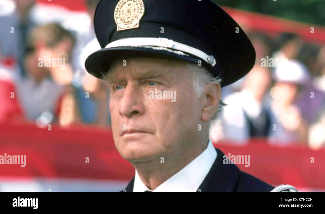 Photo Must Be Credited ©Alpha Press 070000 (1988) George Gaynes as  Commandant Lassard in the movie Police Academy 5 Assignment Miami Beach  Stock Photo - Alamy