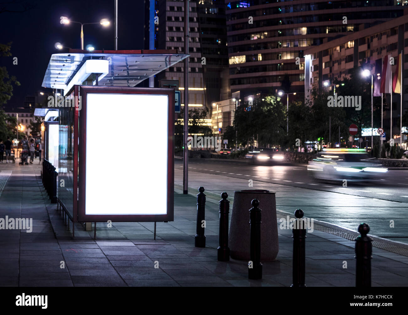 Bus stop at night hires stock photography and images Alamy