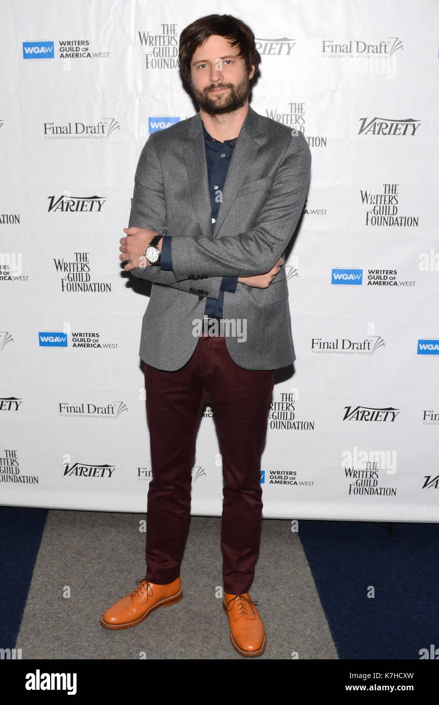 Matt Duffer attends WGAW's Sublime Primetime 2017 Panel Discussion Emmy-nominated writers Writers Guild Theater September 15,2016 Beverly Hills,California. Stock Photo