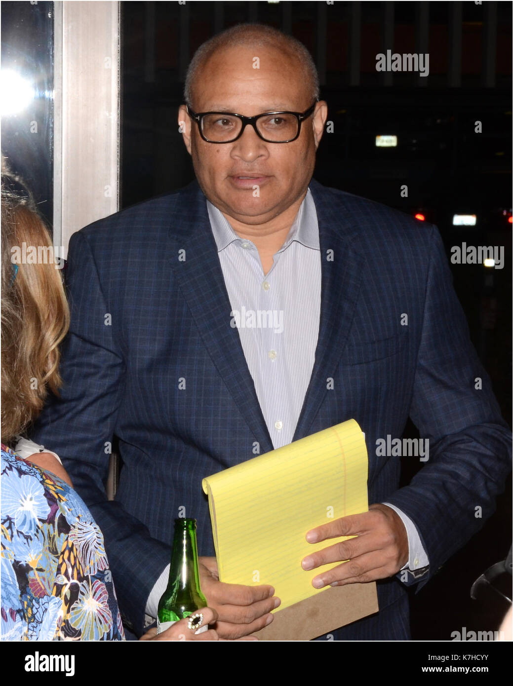 Larry Wilmore attends WGAW's Sublime Primetime 2017 Panel Discussion Emmy-nominated writers Writers Guild Theater September 15,2016 Beverly Hills,California. Stock Photo