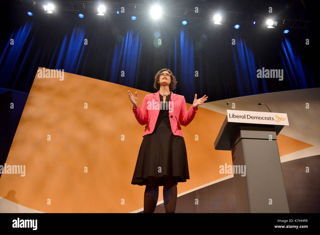 Layla Moran - obsession with league tables stifling futures Layla Moran gives first speech at Liberal Democta conference since being elected as MP for Oxford West and Abingdon. She attacks the league table culture saying that it is damaging schools rather than helping them. Stock Photo