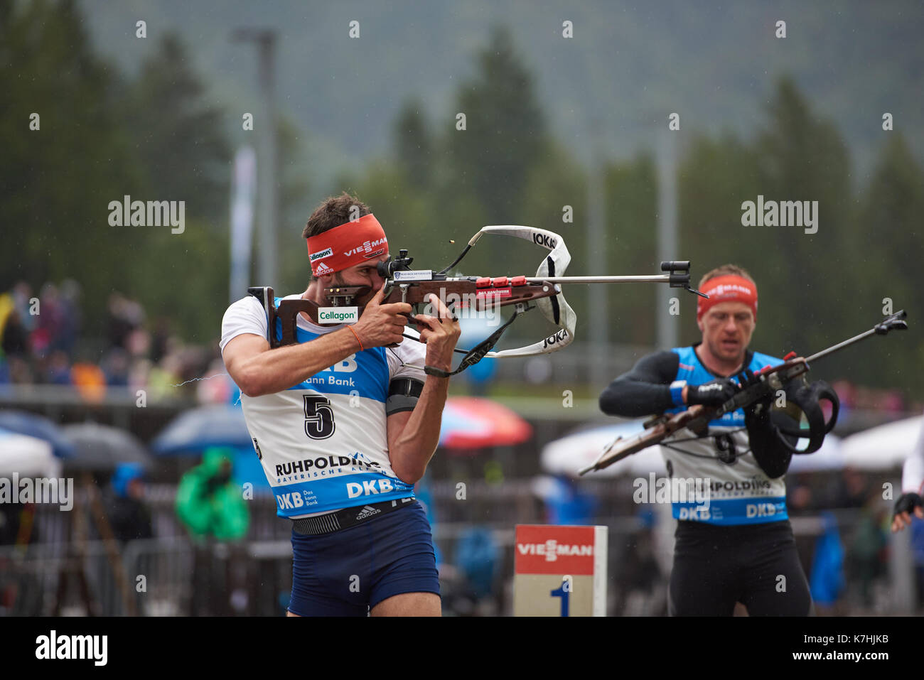DORFER Matthias during the Mass start Biathlon, German Summer Championships, Massenstartwettkampf Männer 15 km, DEUTSCHE  BIATHLON MEISTERSCHAFT 2017 Stock Photo