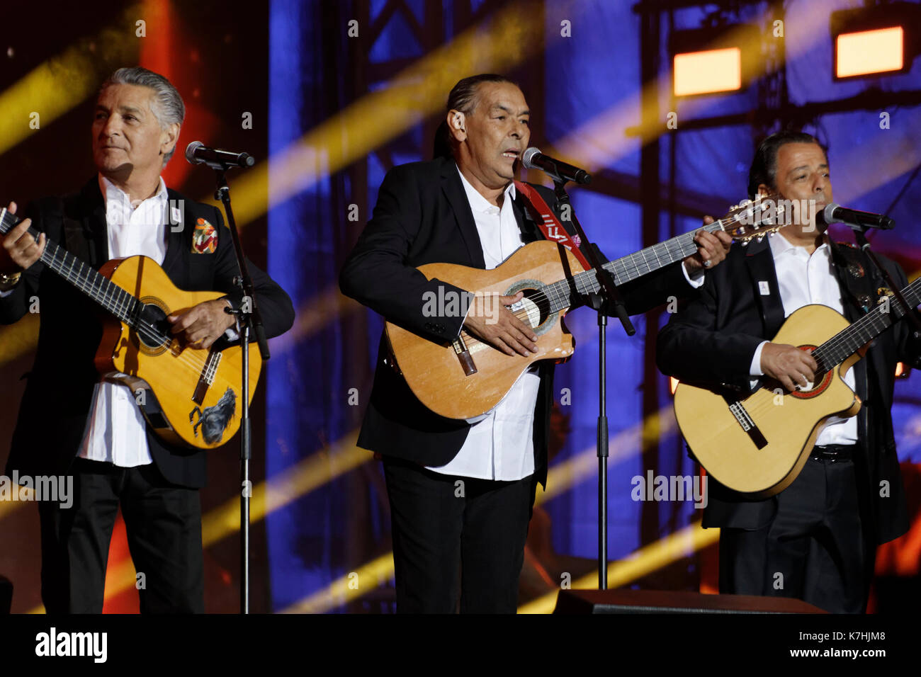 Paris, France. 15th Sep, 2017. Gipsy Kings performs the great concert
