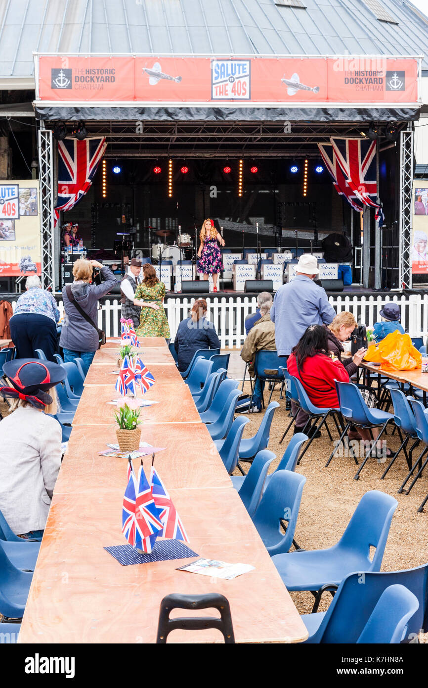 England, Chatham Dockyard, Event, Salute to the 1940s. One of The Polka