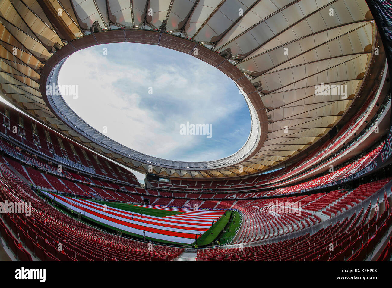 Inauguration of the Metropolitan Wanda Stadium.  La Liga between Atletico de Madrid vs Malaga CF at the Wanda Metropolitano stadium in Madrid, Spain, September 16, 2017 . Stock Photo