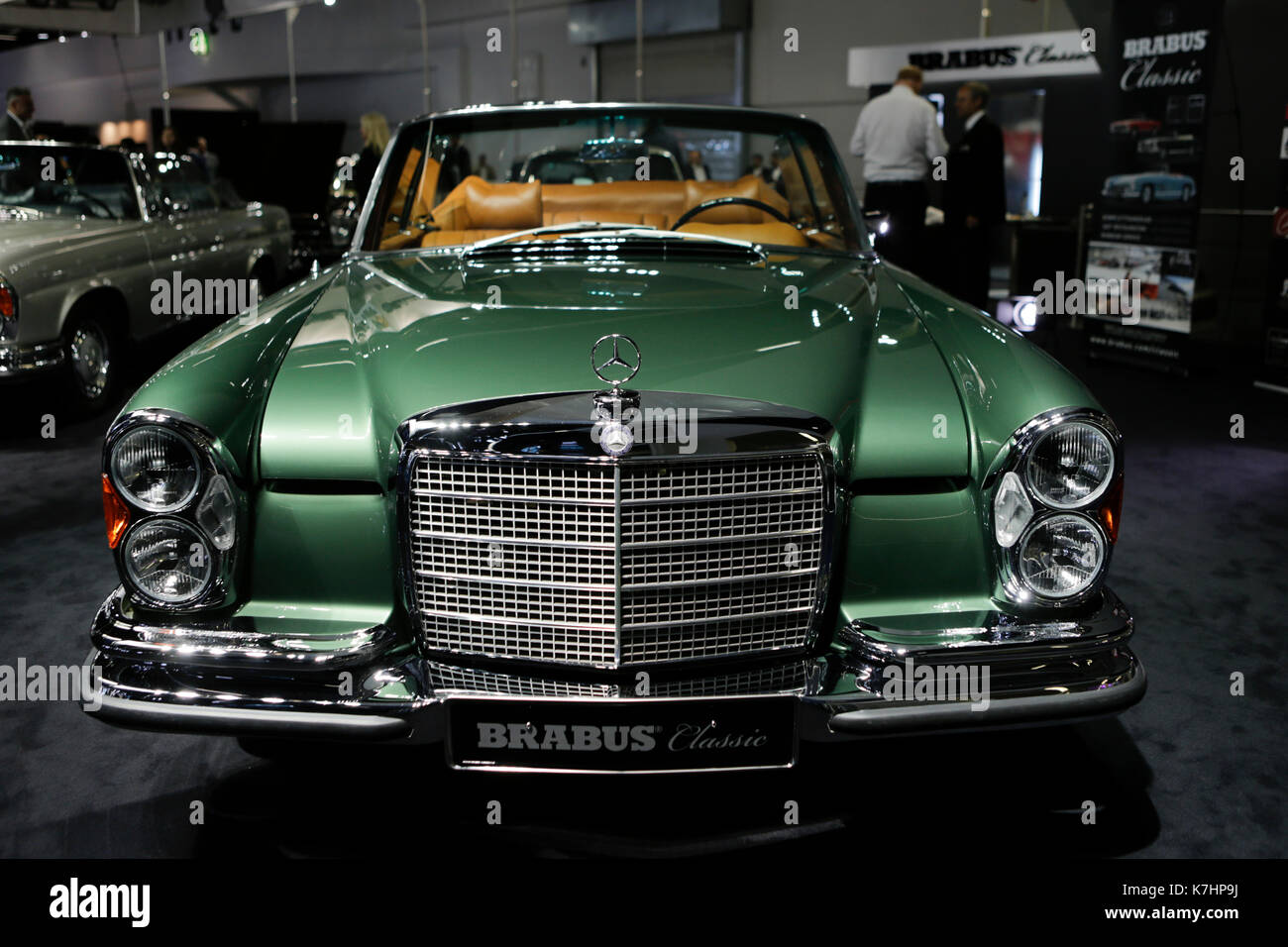 Frankfurt, Germany. 15th September 2017. The German car tuner Brabus Classic presents the Mercedes-Benz 280 SE at the 67. IAA. The 67. Internationale Automobil-Ausstellung (IAA in Frankfurt is with over 1000 exhibitors one of the largest Motor Shows in the world. The show will open for the general public from the 16th until the 24th September. Stock Photo