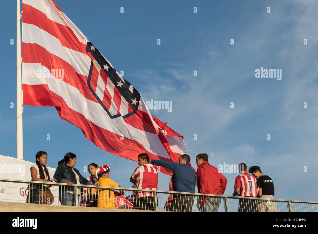 Madrid, Spain. 17th September, 2017. LaLiga match between Atletico de Madrid and Malaga CF at the Wanda Metropolitano Stadium on the day of its first official match. © ABEL F. ROS/Alamy Live News Stock Photo