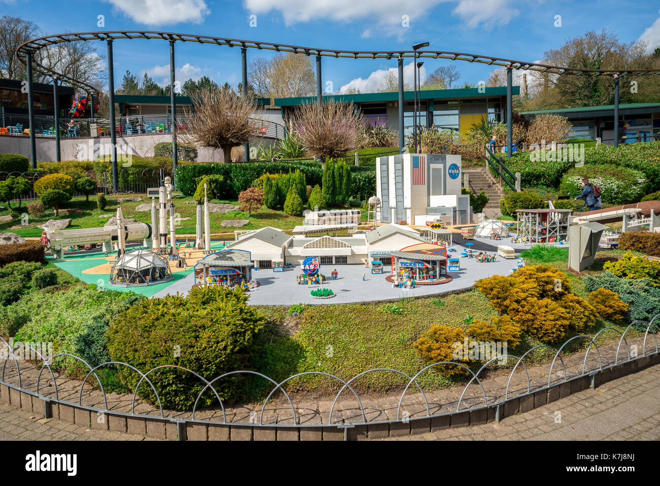 NASA Kennedy Space Center LEGO model displayed in Legoland Windsor miniland England Stock Photo Alamy