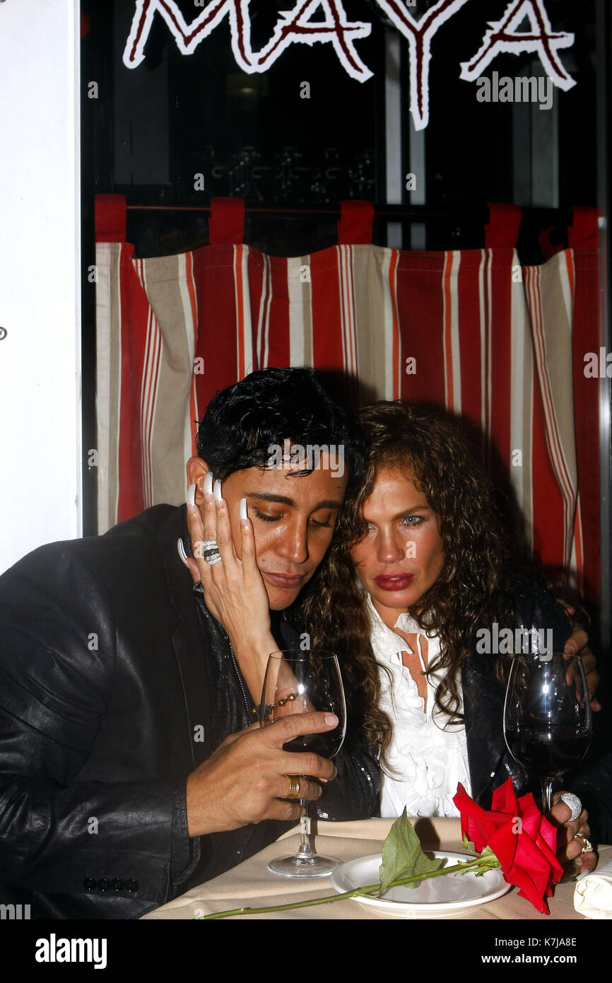 Miami, Florida - January  18 : Niurka Marcos seen with her new boyfriend Eduardo Antonio at Maya restaurant in Miami, Florida. January 18, 2010.Credit:  Majo Grossi/MediaPunch Stock Photo