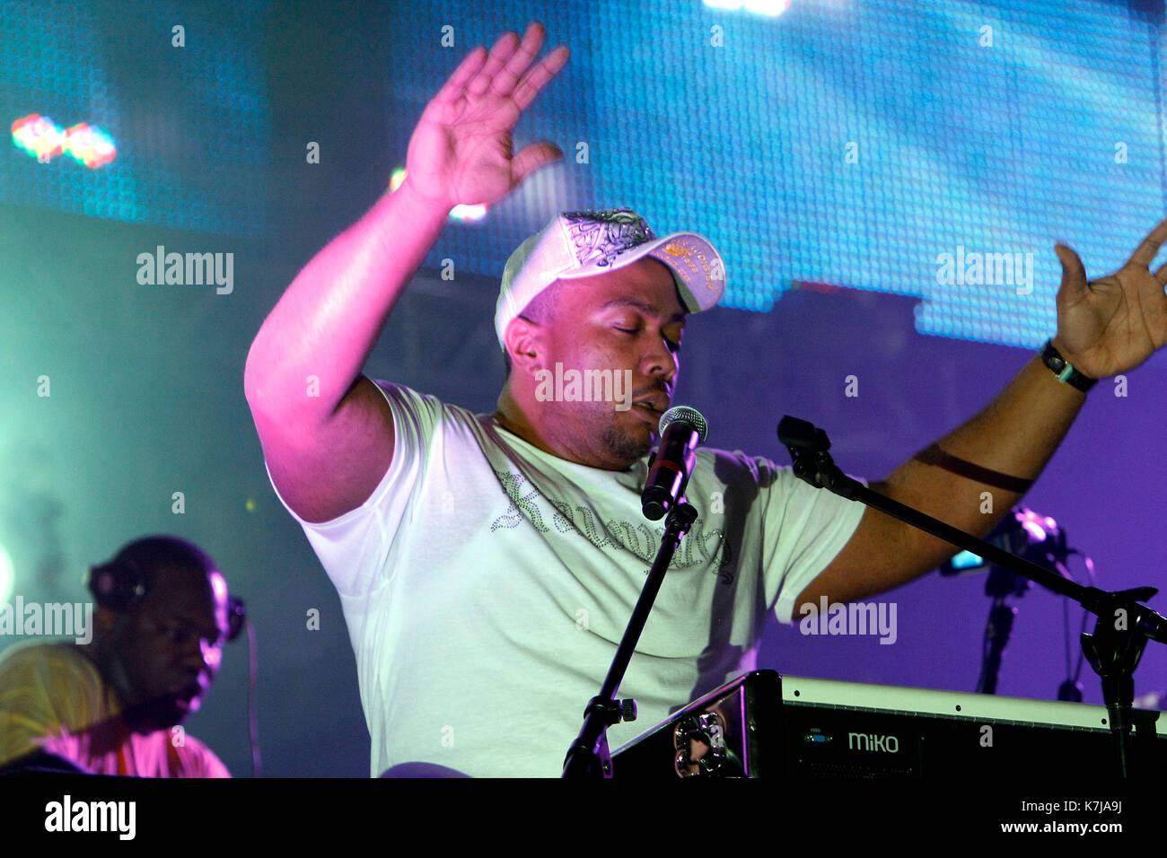 Miami, Florida - March 28 : Timberland- pictured at the Ultra Music Festival  in Bicentennial Park in Miami, Florida on March 28, 2009Credit: Majo  Grossi/MediaPunch Stock Photo - Alamy