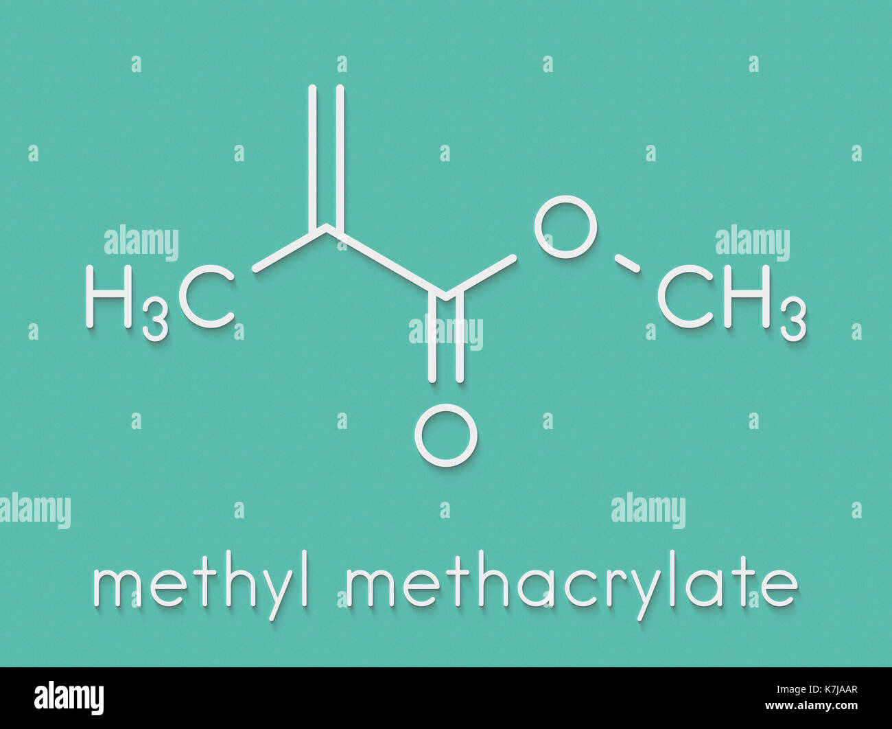 Methyl methacrylate molecule poly methyl methacrylate hires stock