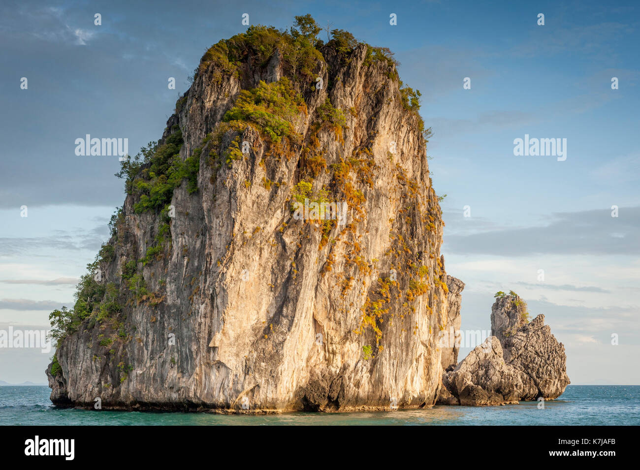 Islands around the Phang Nga Bay in the Andaman sea, Thailand. Stock Photo