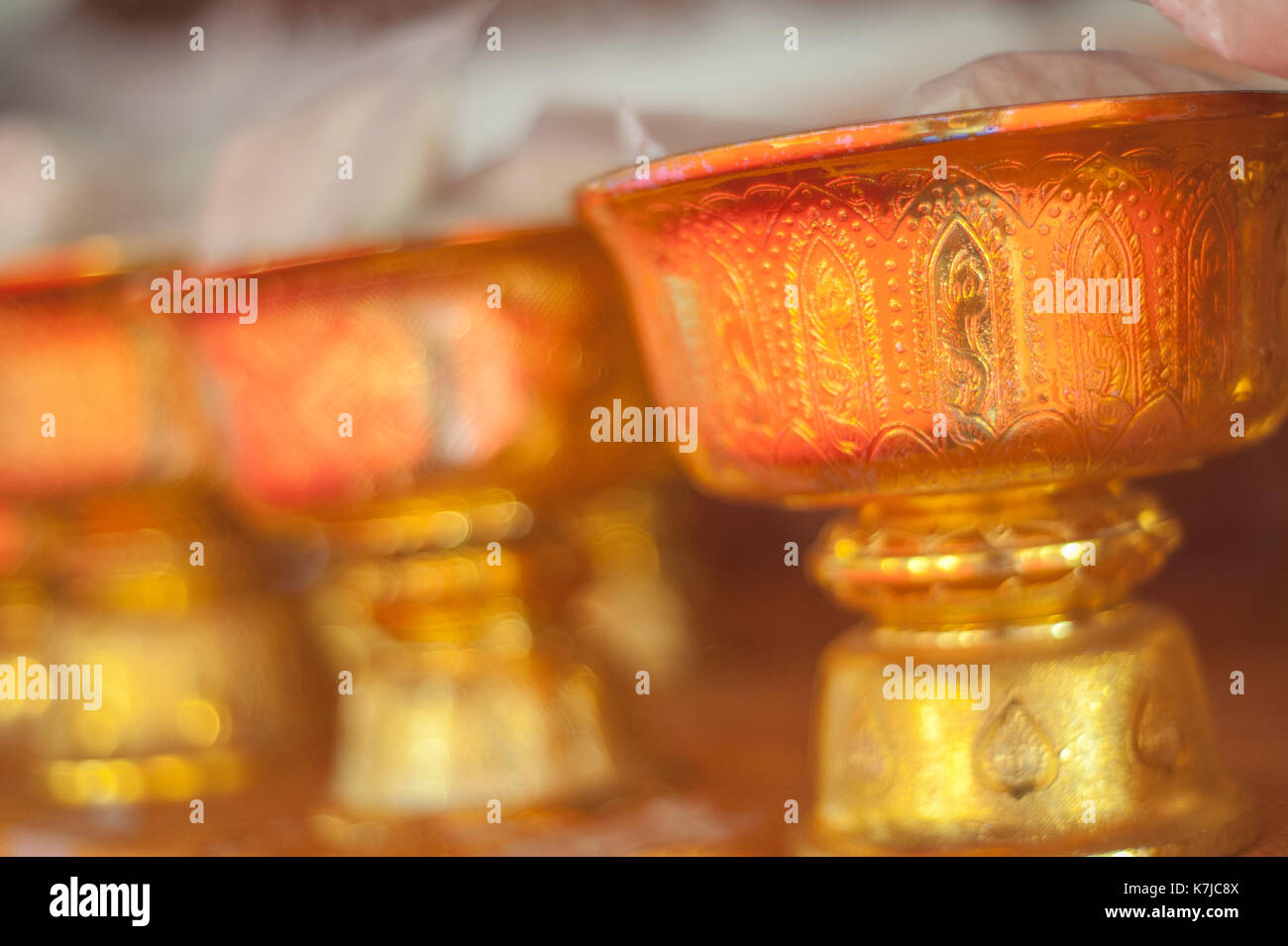 Buddhist temple golden urn hi-res stock photography and images - Alamy