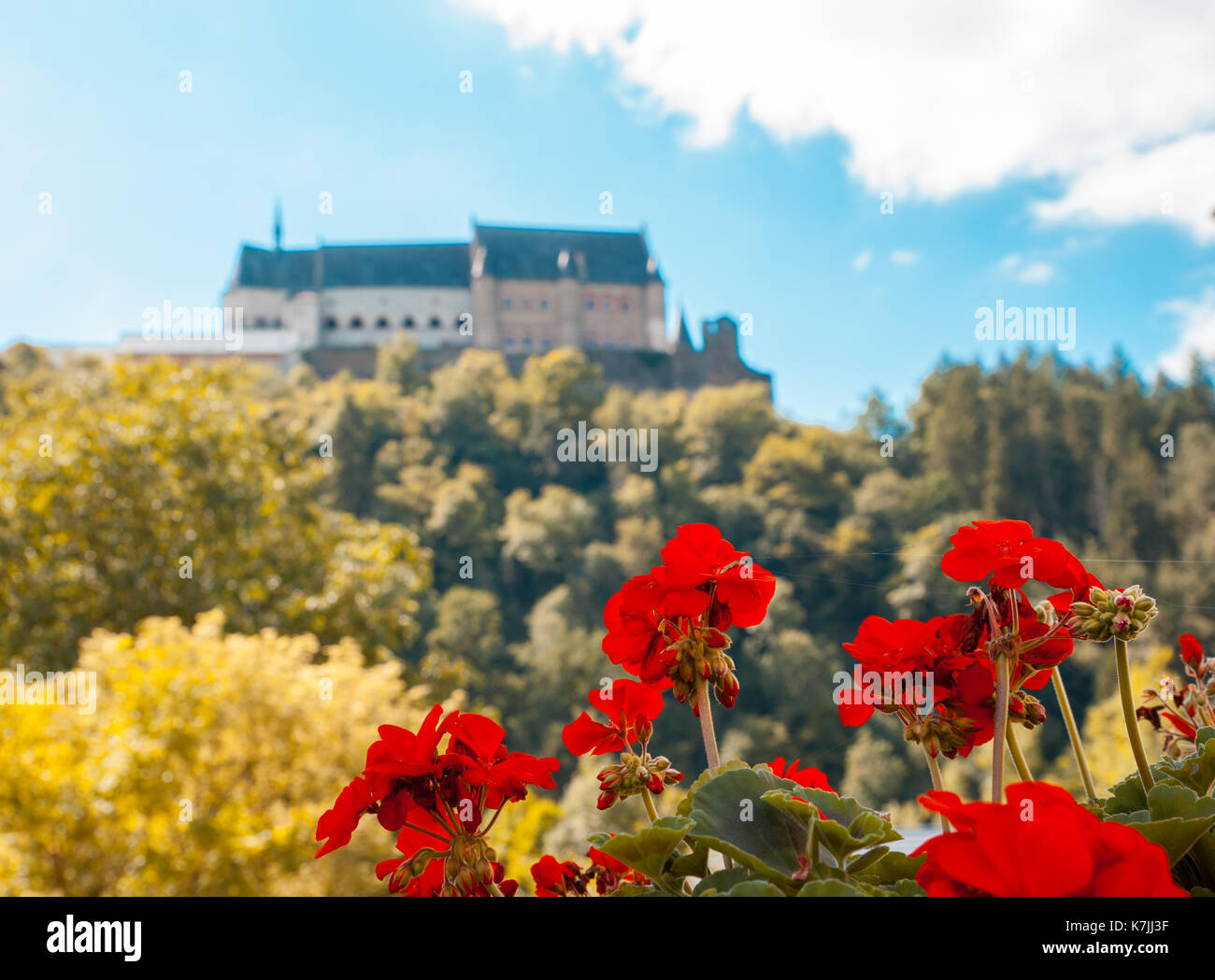 Castle of Vianden, Luxembourg Stock Photo
