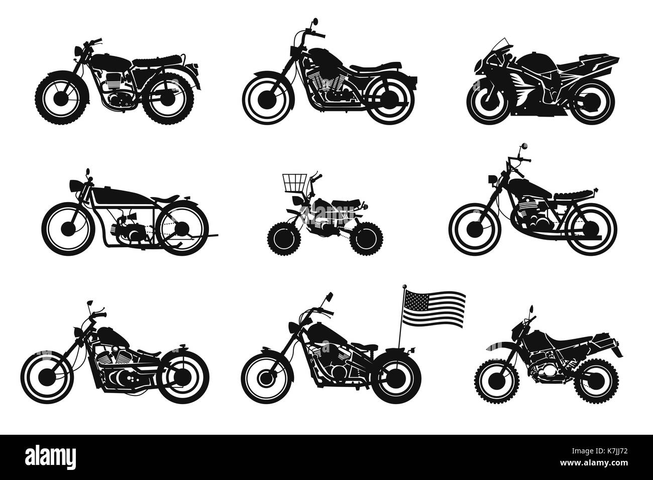 motorcycles vol. 1 Stock Vector