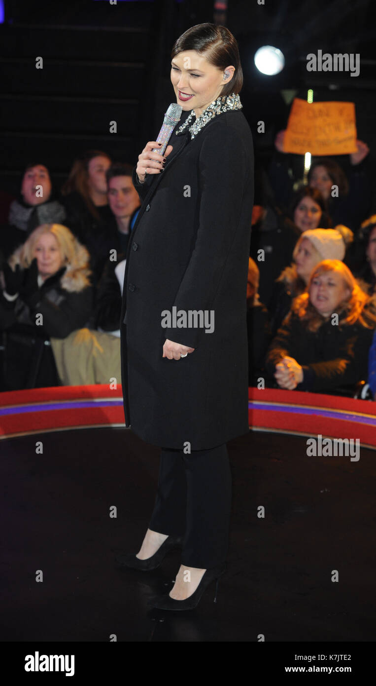 Photo Must Be Credited ©Kate Green/Alpha Press 079965 05/01/2016 Emma Willis Celebrity Big Brother 2016 Launch Night Elstree Studios Hertfordshire London Stock Photo