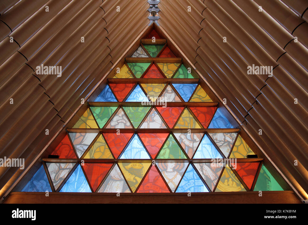 Cardboard Cathedral Christchurch New Zealand Stock Photo