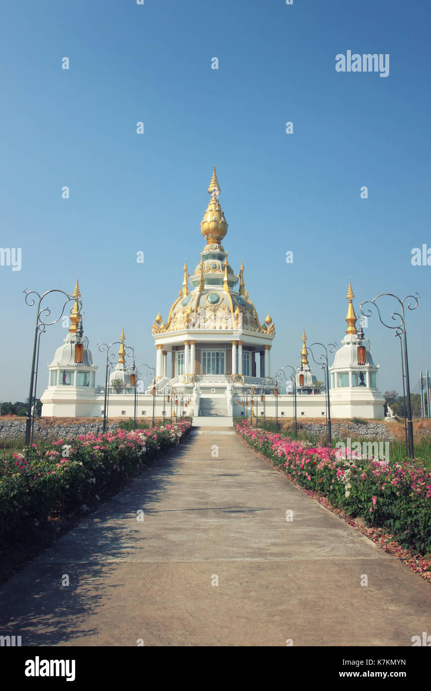 Buddhist Church of Wat Thung Millionaire in Khon Kaen province,Holy places in Thailand Stock Photo