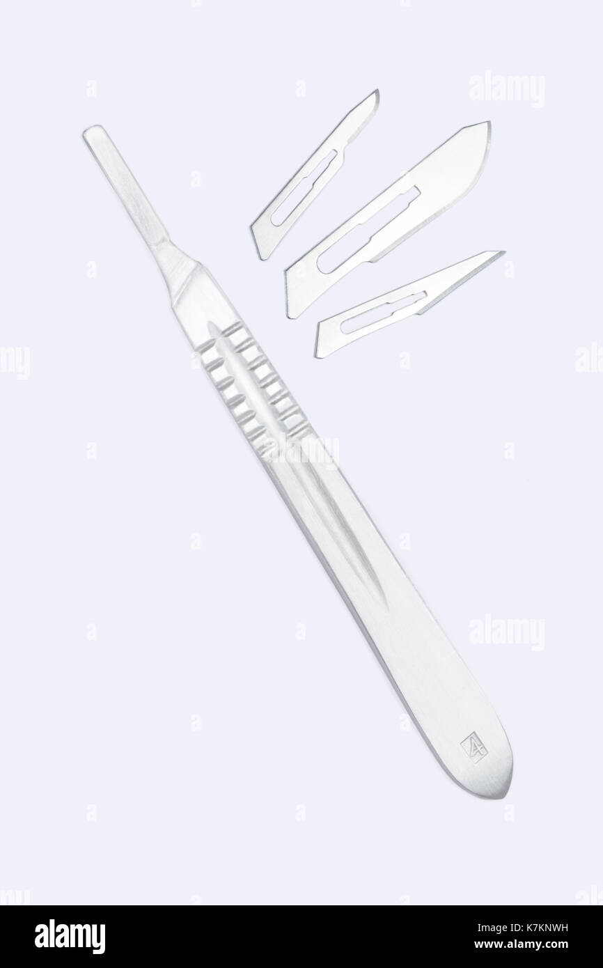 scalpel and blades Stock Photo Alamy
