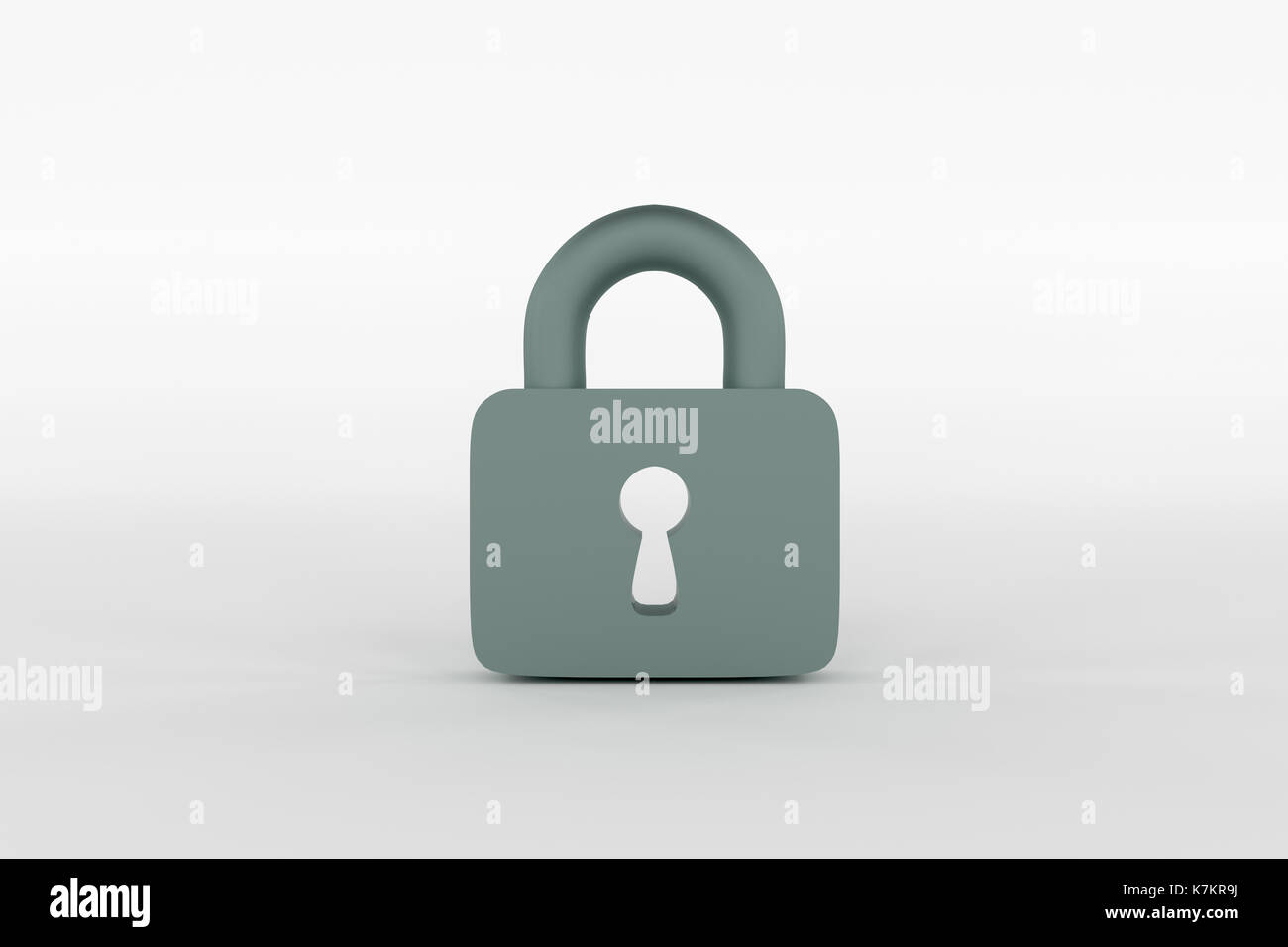 3d rendering of locks isolated white background Stock Photo - Alamy