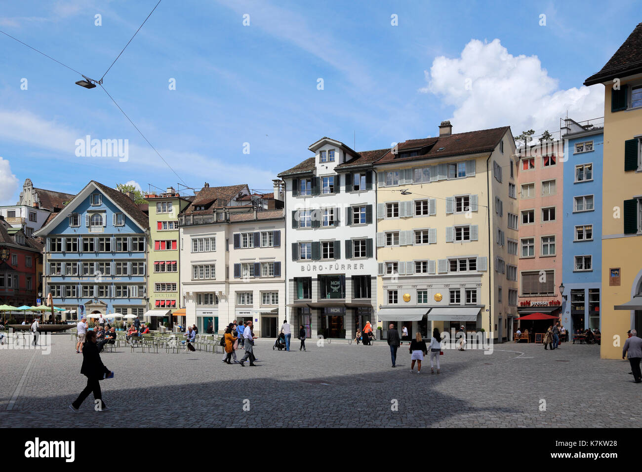 Switzerland Zurich Münsterhof Stock Photo