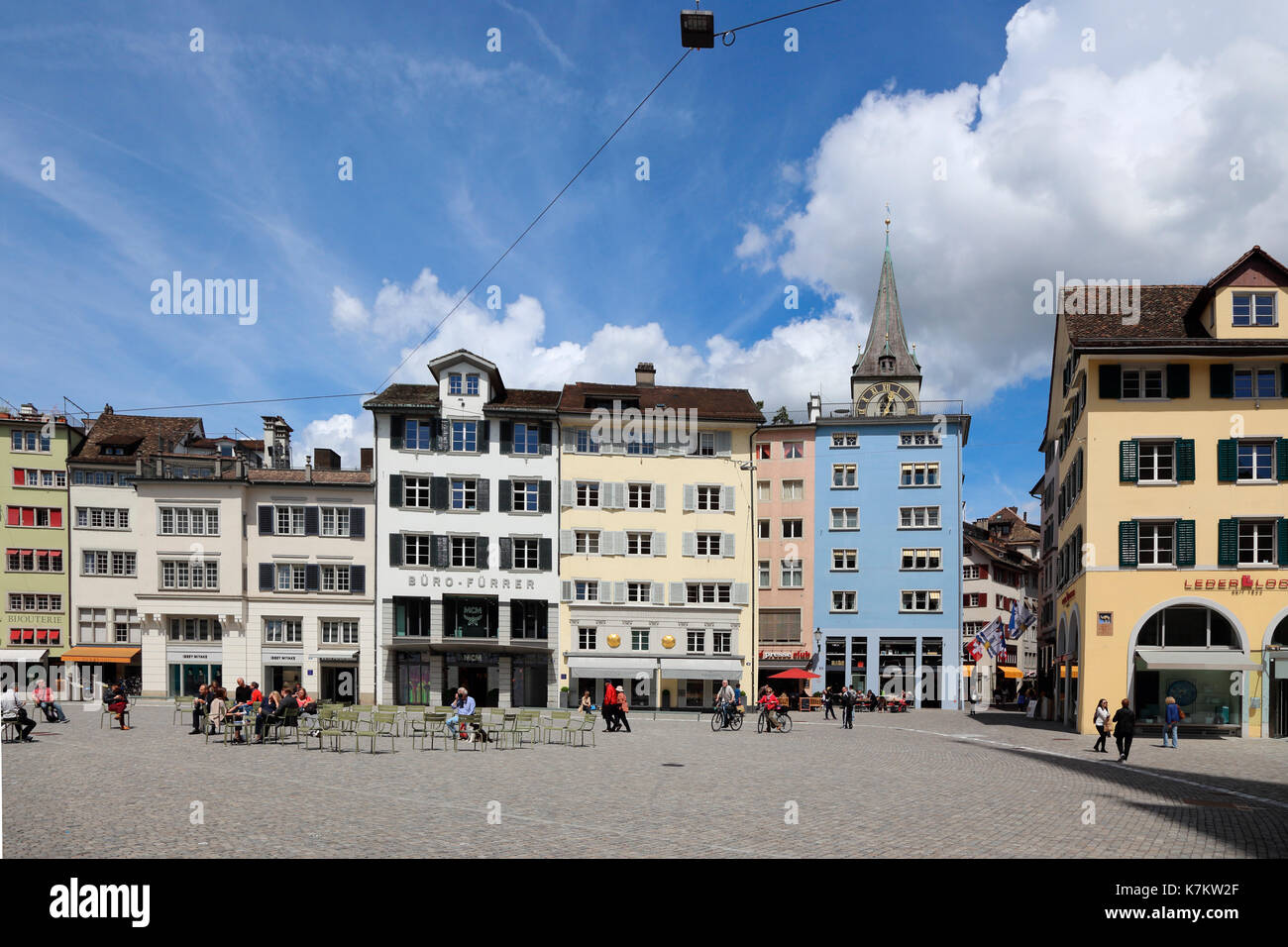 Switzerland Zurich Münsterhof Stock Photo