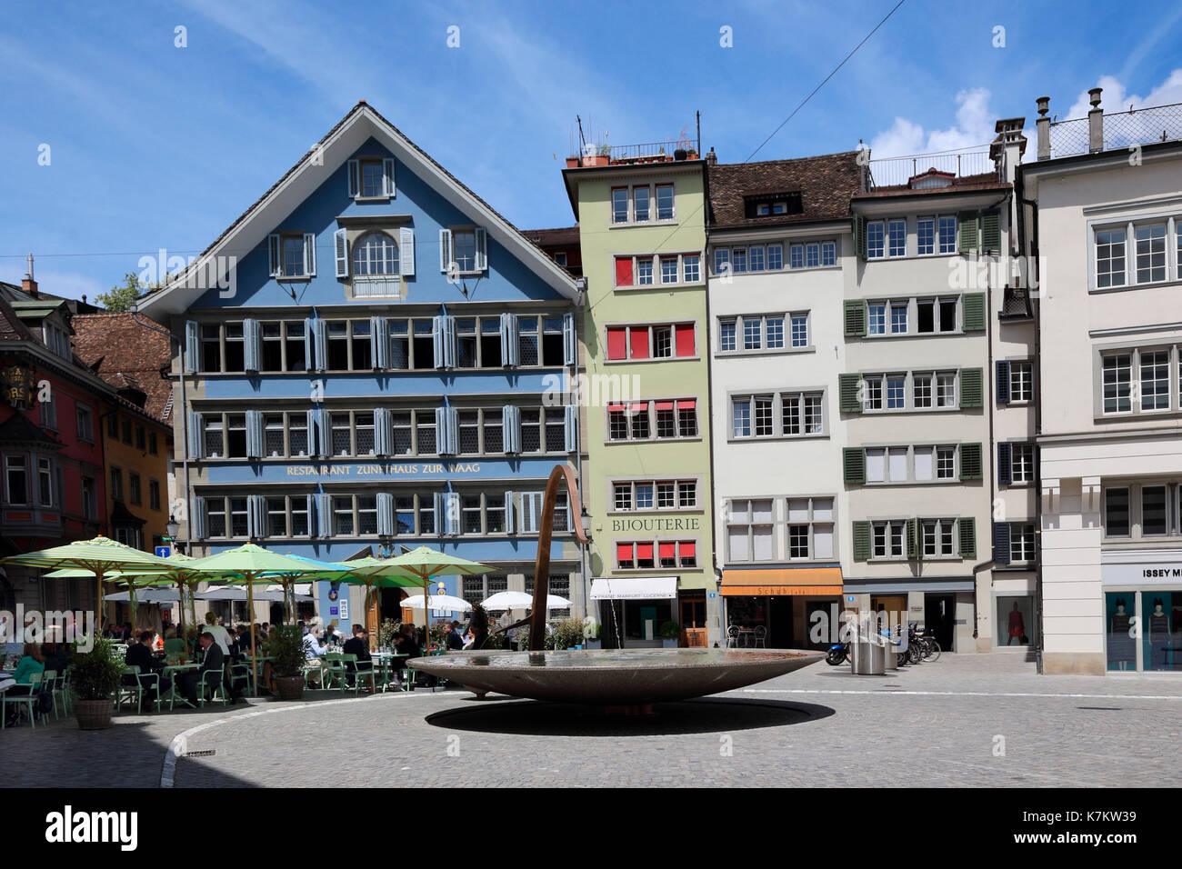 Switzerland Zurich Münsterhof Stock Photo