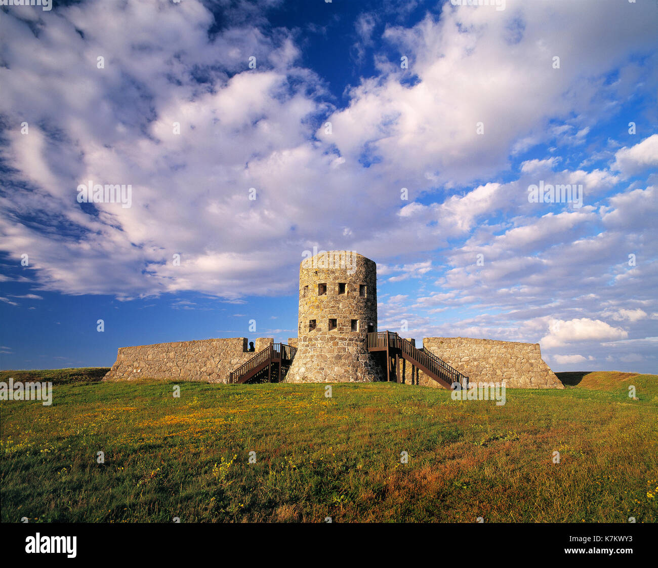 Guernsey. Rousse Tower. Stock Photo